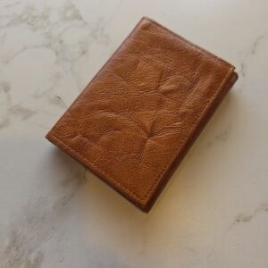 Vintage Prince Gardner Brown Leather Folding Card Wallet